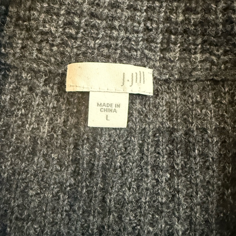 Jjill women’s wool blend Gray Button-Up Sweater size large - Picture 6 of 6